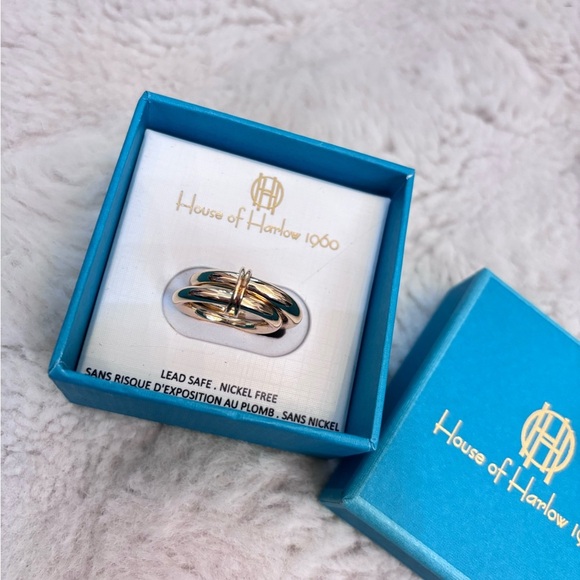 House of Harlow 1960 Rings - Set of 2 - Picture 3 of 3